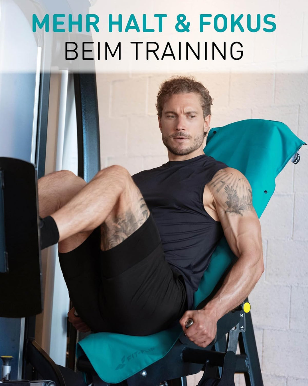 Fit-Flip Fitness Handtuch aus Mikrofaser kompakt und schnelltrocknend | mit Magnet und Reissverschlu
