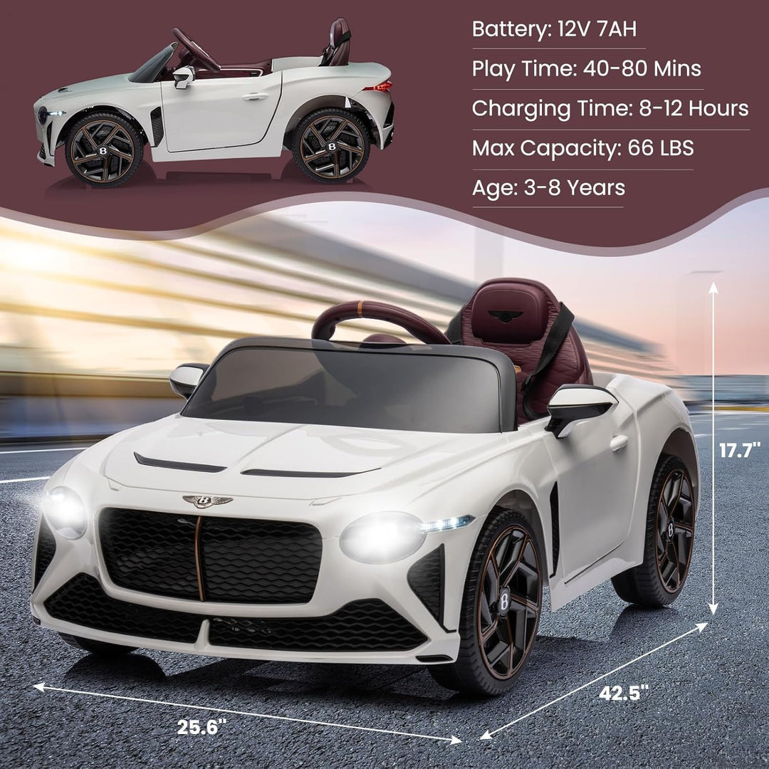 Elektroauto Für Kinder 12V, Unter Der Lizenz Von Bentley Bacalar, Ferngesteuerte Elektrofahrzeuge Fü