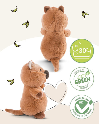 NICI Kuscheltier Quokka Quokka-Mola 22cm braun - Stofftier aus weichem Plüsch, niedliches Plüschtier