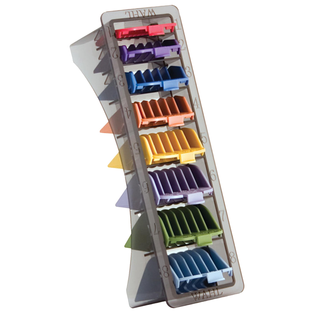 Shaving Factory Wahl Clipper Cutting Guides (coloured), 1er Pack (1 x 8 Stück) Multifarbe, Multifarb