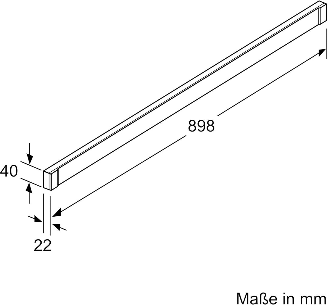 Neff Z54TH90D1 / Zubehör für Dunstabzüge/Design Griffleiste/für 90 cm breite Flachschirmhabuben
