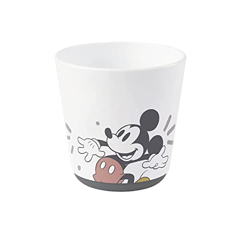 NUK Disney Micky Geschirrset | ab 6 Monaten | enthält Teller, Gabel, Löffel und Becher | Disney Mick