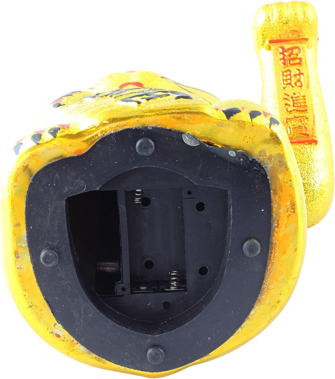 Superfreak Glückskatze - Maneki-Neko - Winkekatze aus Keramik - 26 cm - Gold, 26 cm