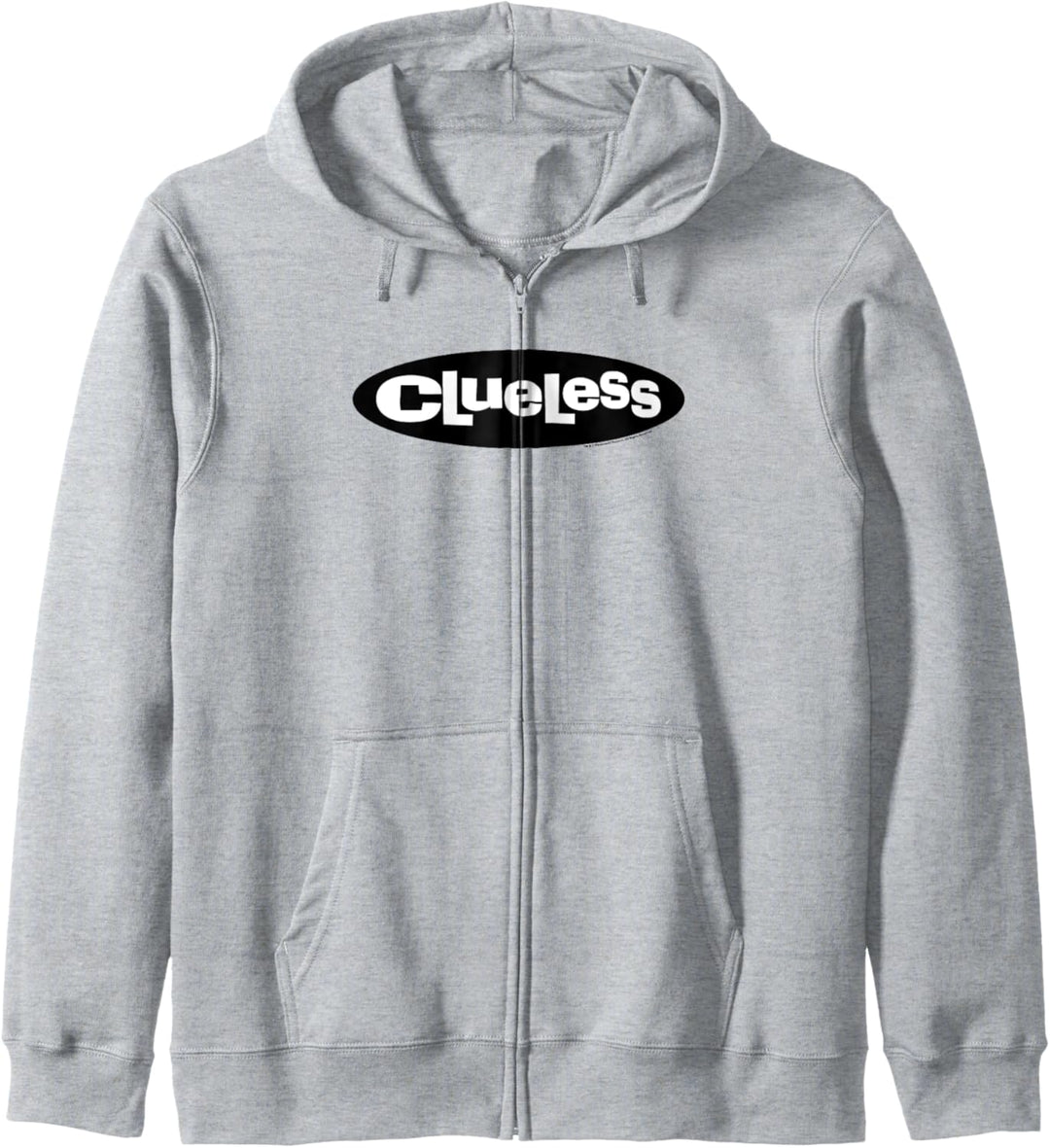 Clueless Logo Black Circle White Letters Kapuzenjacke