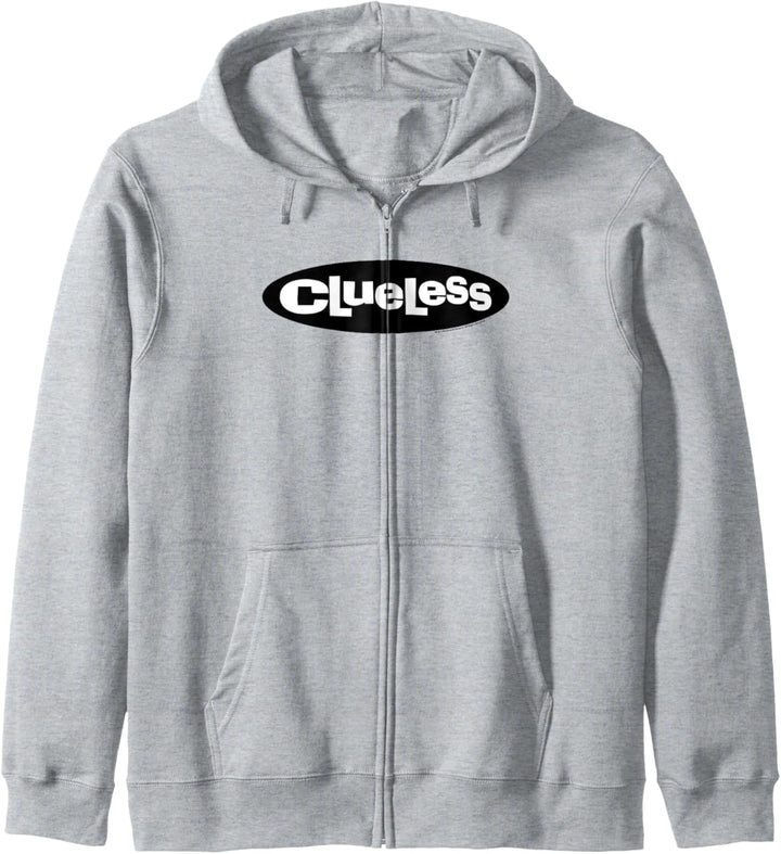 Clueless Logo Black Circle White Letters Kapuzenjacke