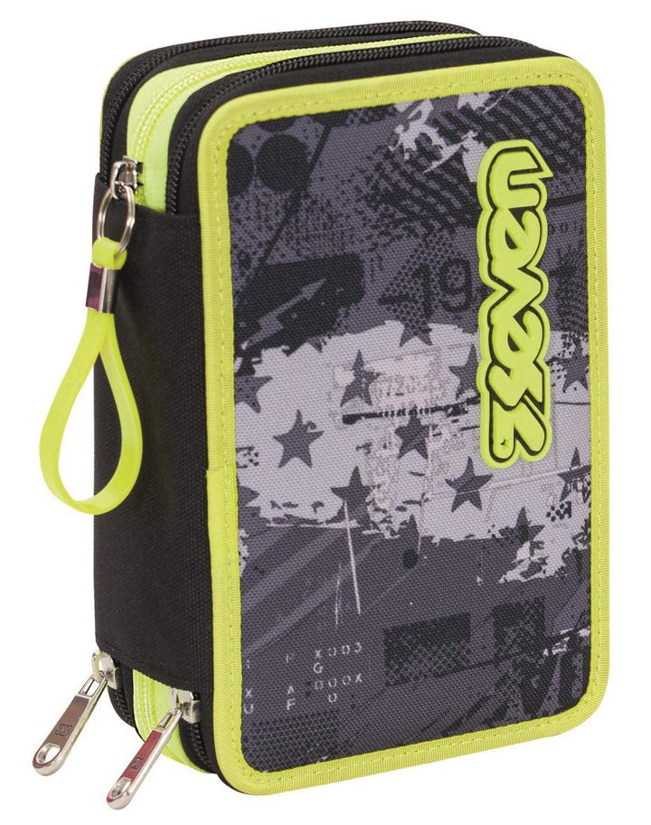 Seven Federmäppchen, Mäppchen, Mehrfarbig, Federtasche für Schreibwaren, Etui mit Stiften, Kugelschr
