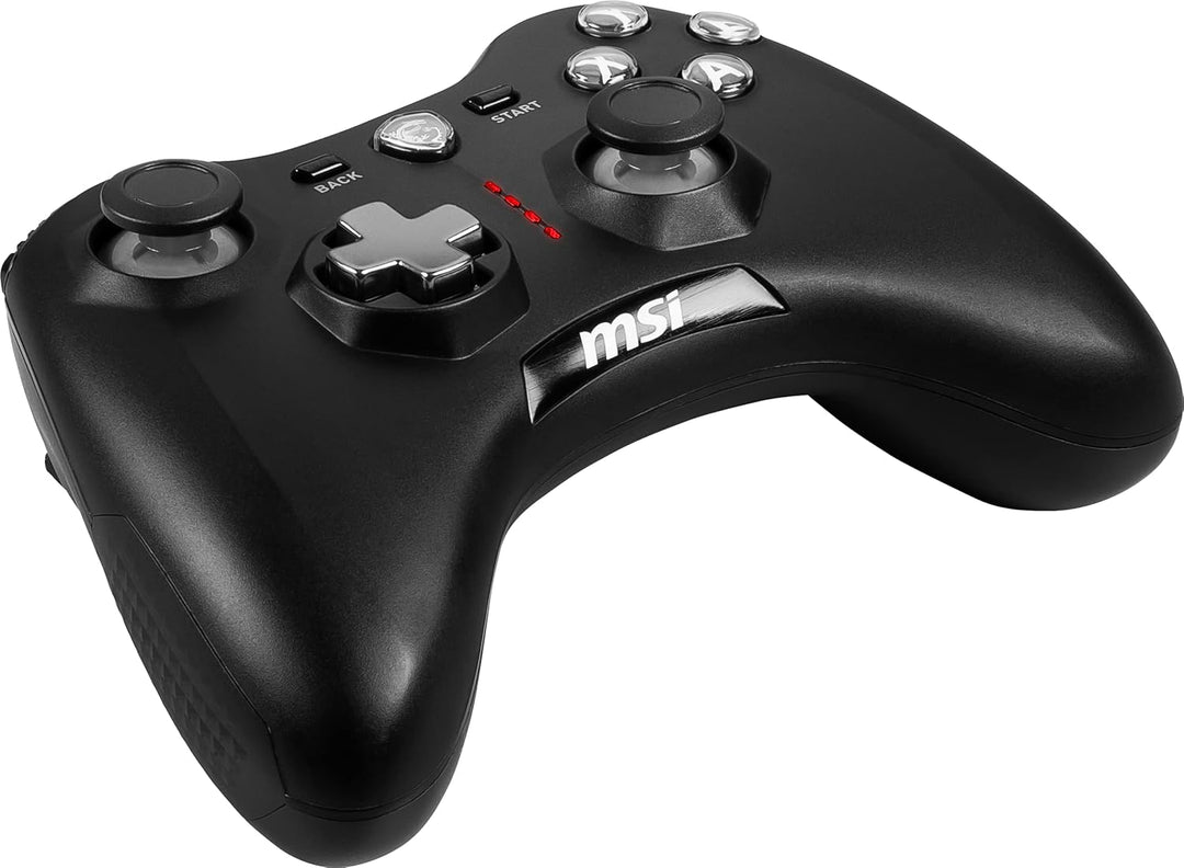 MSI Force GC20 V2 Kabelgebundener PC-Gamepad Controller - austauschbare D-Pad-Abdeckungen, Zwei Vibr