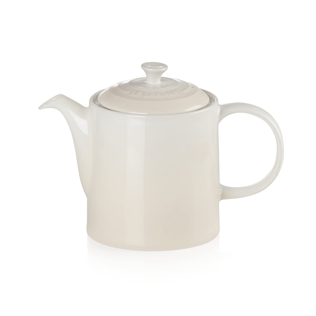 Le Creuset Hohe Kanne aus Steinzeug 1,3 Liter, Steinzeug, Meringue, 70703137160000 Garnet, Garnet