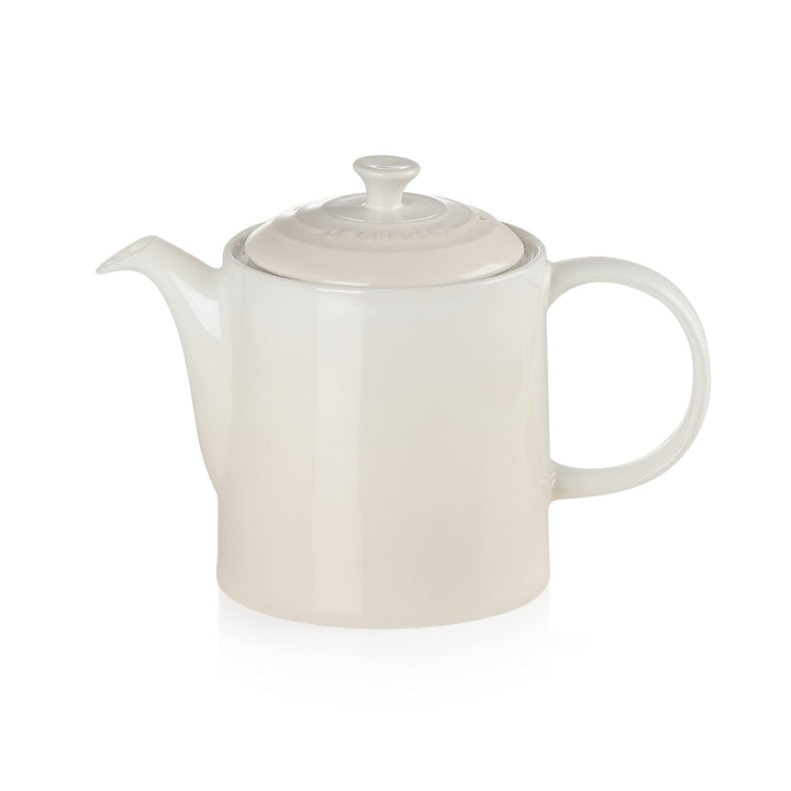 Le Creuset Hohe Kanne aus Steinzeug 1,3 Liter, Steinzeug, Meringue, 70703137160000 Garnet, Garnet