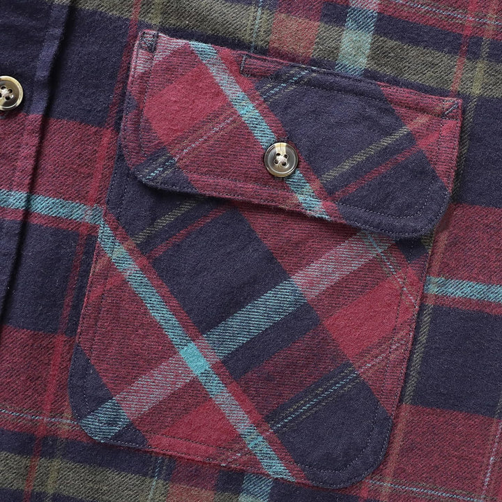 Dubinik® Flanellhemd Herren Button Down Kariert Baumwollhemd Freizeithemd Hemd Herren Langarm mit Zw