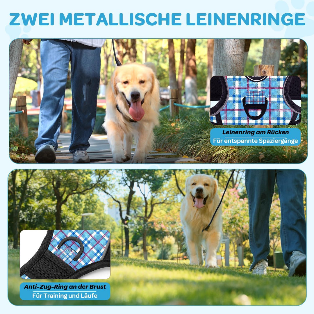FURRYFECTION Hundegeschirr, Hunde Anti Zug Geschirr, Brustgeschirr, Antizuggeschirr für Grosse Hunde