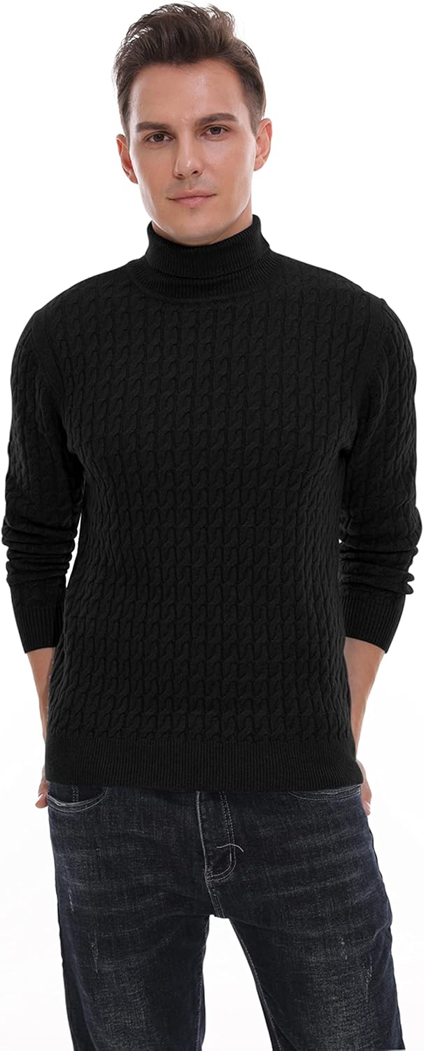 Hisir Rollkragenpullover Herren Klassischer Pullover Herren Warmer Winter Slim Fit Strickpullover Pu