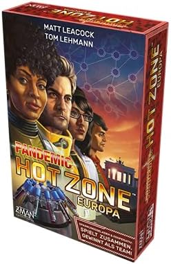 Asmodee | ZMan | Pandemic: Hot Zone – Europa | Familienspiel | Brettspiel | 2-4 Spieler | Ab 8+ Jahr