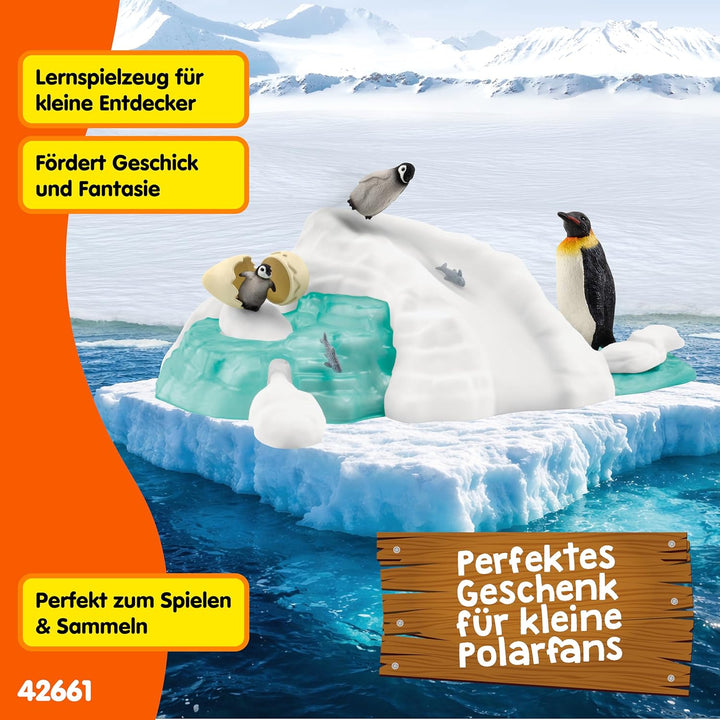 schleich 42661 Pinguin-Familienspass, ab 3 Jahren, WILD LIFE - Spielset, 14 Teile