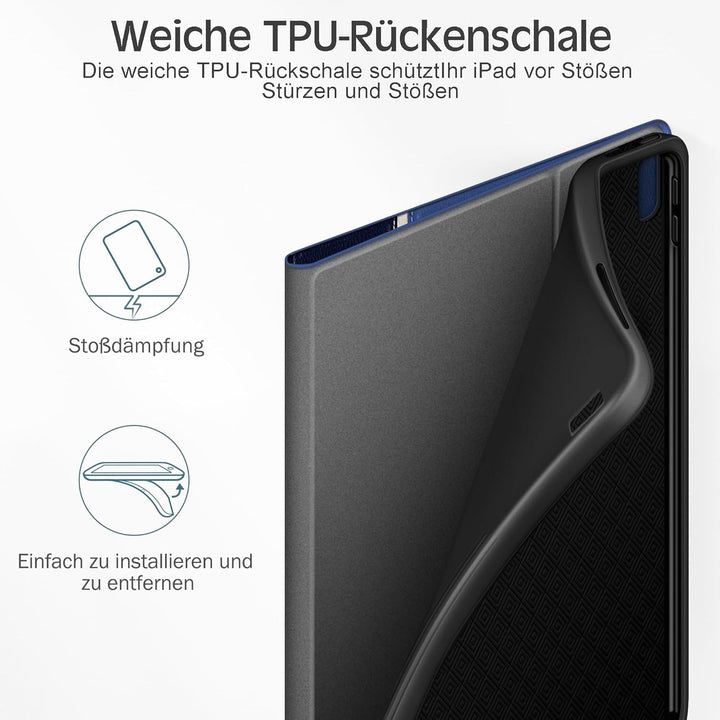 KingBlanc Hülle für iPad (A16) 11. Generation 11 Zoll 2025, iPad 10. Generation 10,9 Zoll 2022 mit S