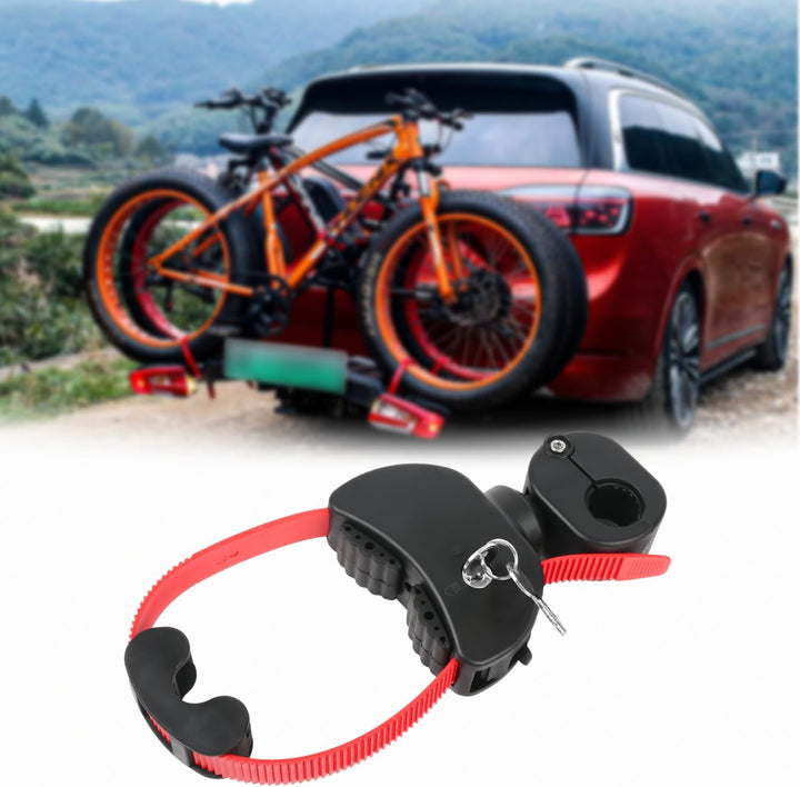 TEOV 1 Stück Rahmenhalter für Fahrradträger Länge 12CM, Verstellbarer Strap-Rahmenhalter für E-Bike