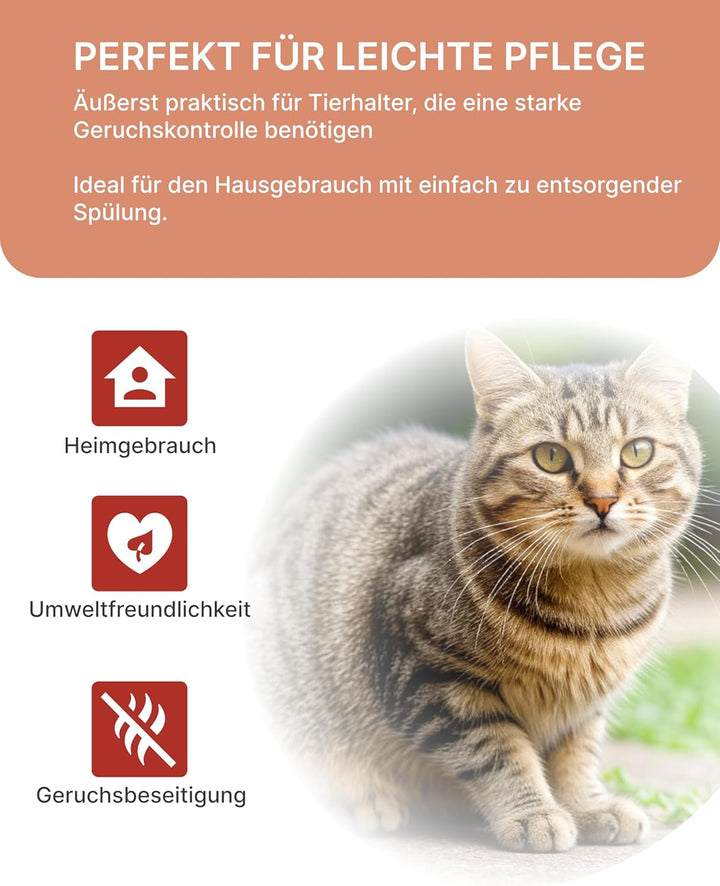 Pfirsich & Tofu Katzenstreu | Antibakterielle, spülbare und Geruchshemmende | Katzenstreu staubfrei