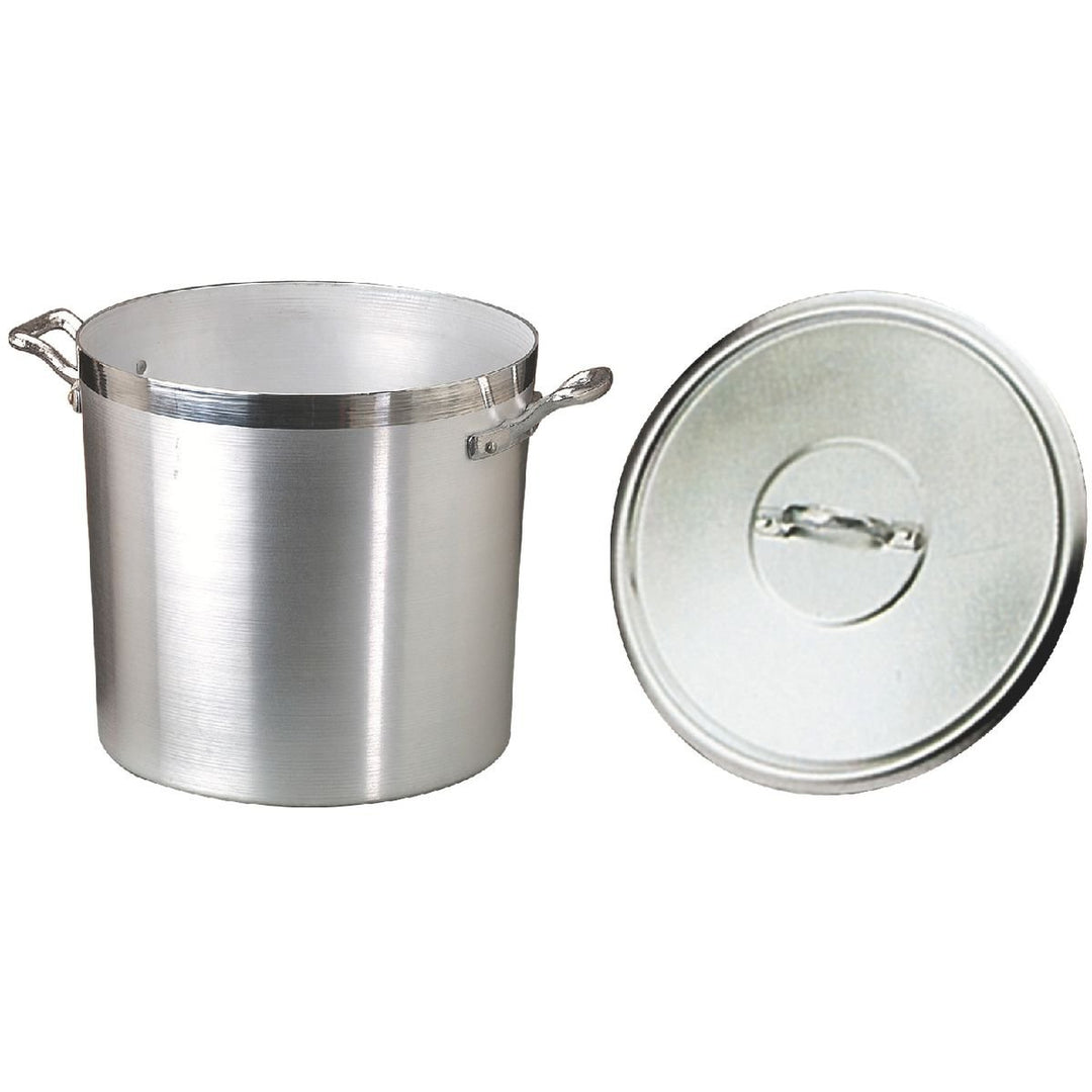 Pentole Agnelli fama338 zylindrischen Topf mit 2 Griffen, Aluminium, Silber 38x38x35 cm, 38x38x35 cm