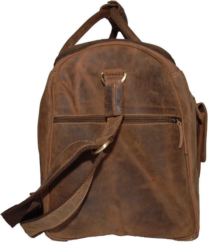 Greenburry Vintage 1736-25 Leder Reisetasche Weekender Overnighter Sporttasche - by ModaStore de