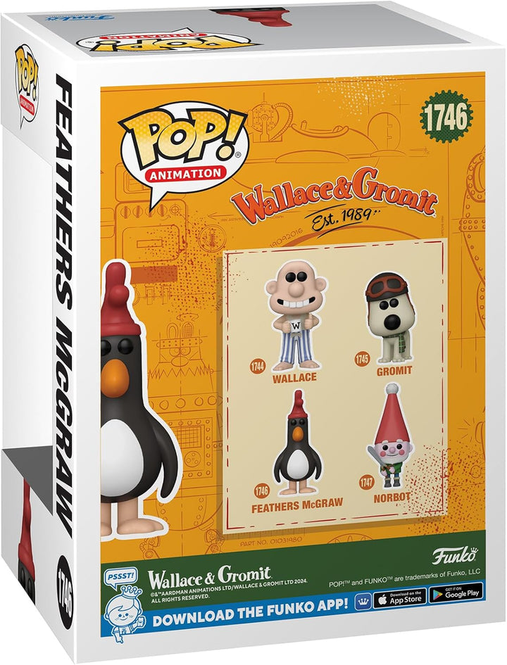 Funko POP! Movies: Wallace & Gromit - Feathers McGraw - Vinyl-Sammelfigur - Geschenkidee - Offiziell