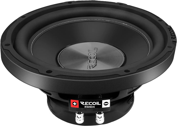 RECOIL IRW8D4 Auto Subwoofer 8 Zoll (20cm) Dual 4 Ohm 400W | 200W RMS, 2" 4-Lagen Schwingspule, Comp