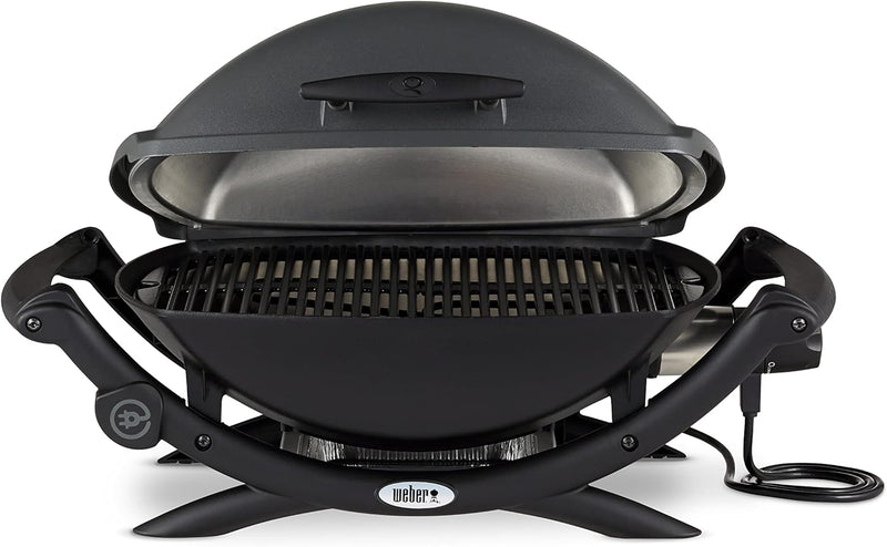 Weber Q2400 Elektrogrill, 55 x 39 cm, Dunkelgrau, Single
