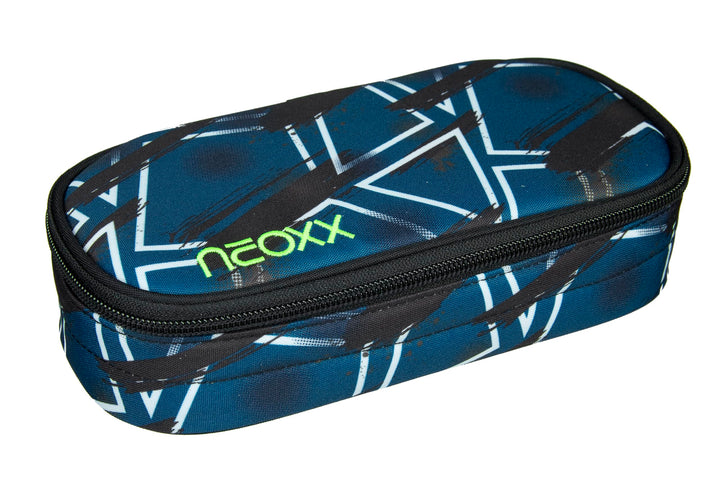 neoxx - Jump Schlamperbox - Recycelte PET-Flaschen, Hauptfach mit Reissverschluss, 10 Stifteschlaufe