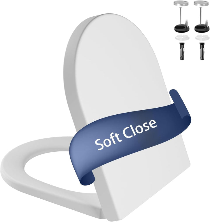 Toilettendeckel Mit Absenkautomatik Weiss – Antibakterieller WC Sitz Mit Quick-Release Funktion – Ei