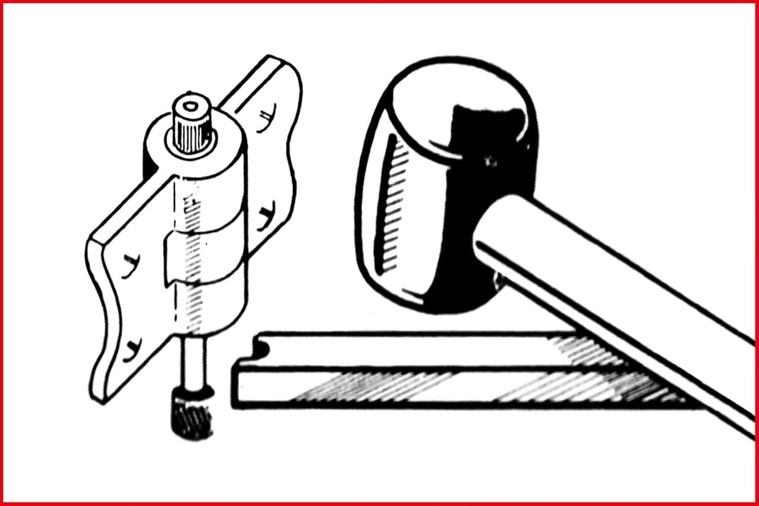 KS Tools 140.2190 Türscharnier-Spannstift-Austreiber-Satz, 4-tlg.