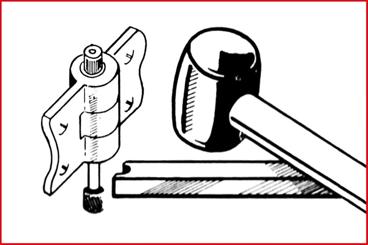 KS Tools 140.2190 Türscharnier-Spannstift-Austreiber-Satz, 4-tlg.