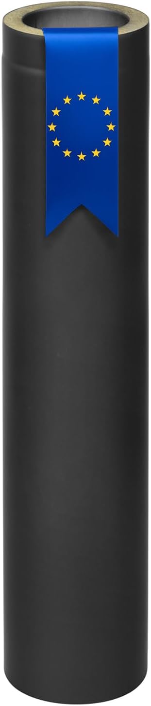 raik SH30011483-sw Raik Rauchrohr/Ofenrohr Coltherm doppelwandig mit Isolierung, Durchmesser 150 mm,