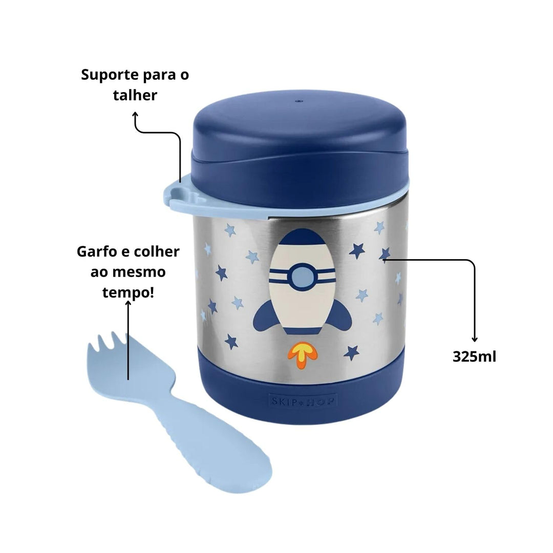 Skip Hop Isoliertes Babynahrungsglas, Funken, Rakete