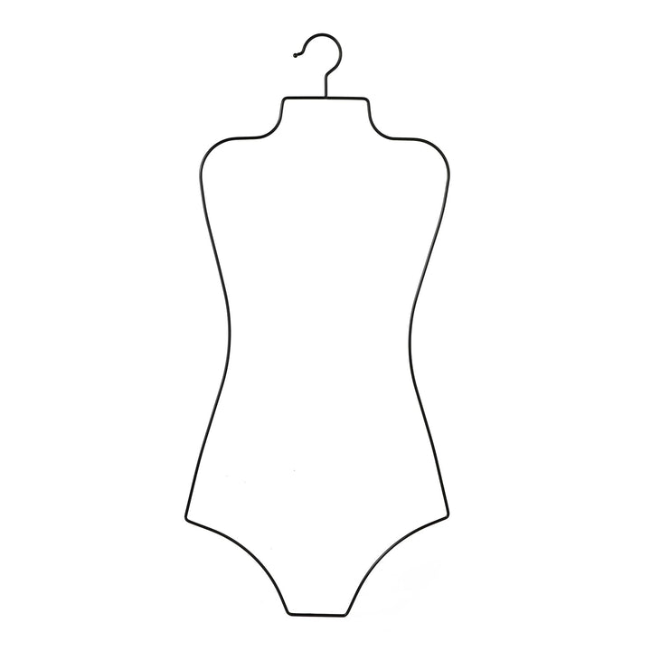 Bikini Badeanzug Aufhänger Draht Körperform Display Unterwäsche hänger 10 PCS (Schwarz), Schwarz