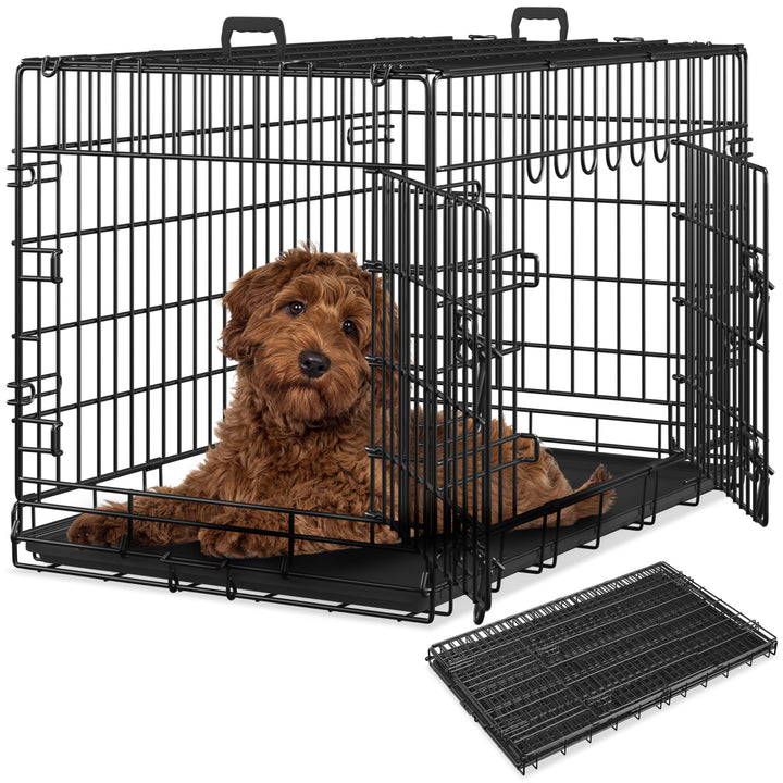 tectake® Hundekäfig, Hundegitter Box, Dog Kennel, Hundebox faltbar, Transportbox stabil, für Hunde u