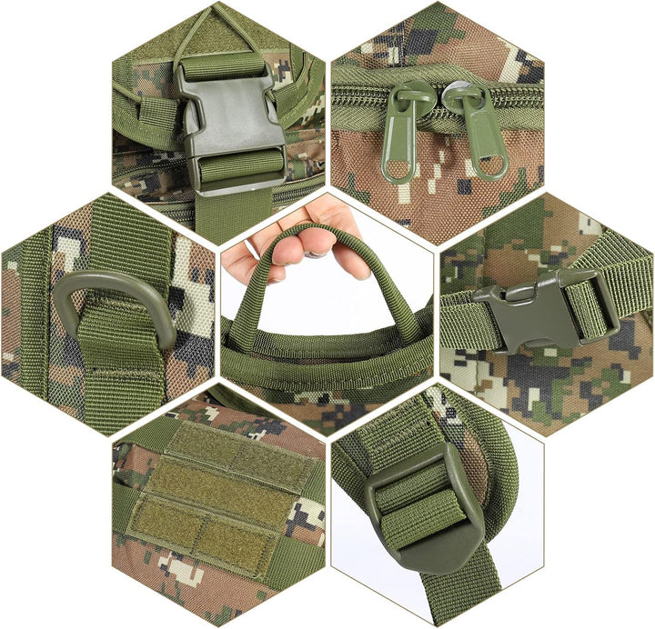 SHANNA Militärrucksack 35L/50L Armee Rucksack Molle, Hohe Kapazität Trekkingrucksack Wanderrucksäcke