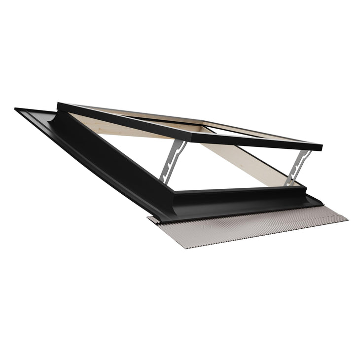 Emica – Bestes Vasistas-Dachfenster aus Aluminium | Doppelglas 4/9/4 | Griff mit 4 Öffnungspositione