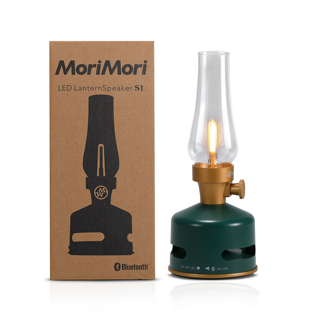 MoriMori Design-Leuchte mit Lautsprecher (basil-moos)