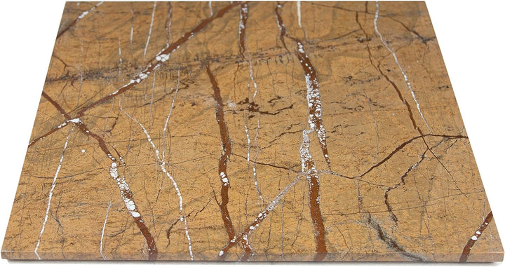 Design Servierplatte aus Marmor, quadratisch massiv Naturstein Unikat Steinmetzarbeit, elegant, als