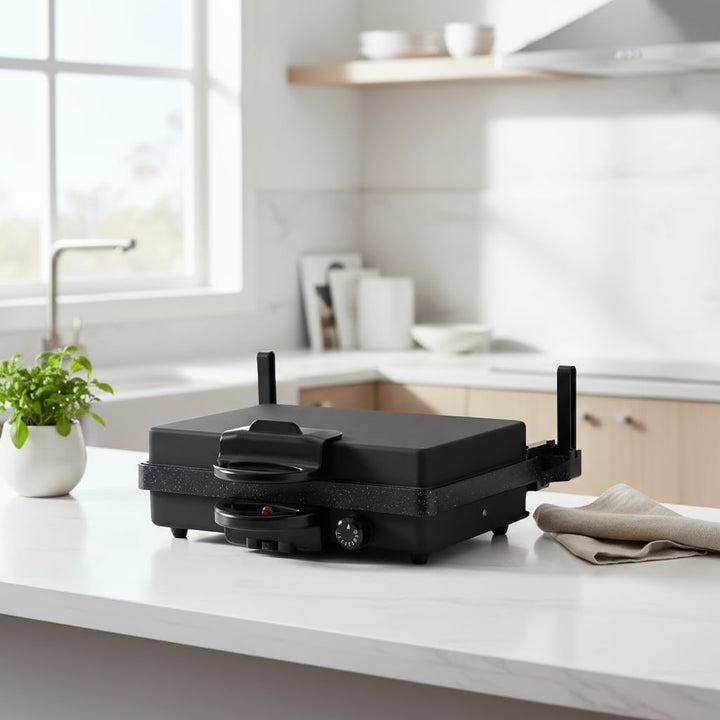 SHOV Multigrill Tandir 2000W Black Edition mit Granit-Beschichtung, Ober-/Unterhitze, 5-stufiger The