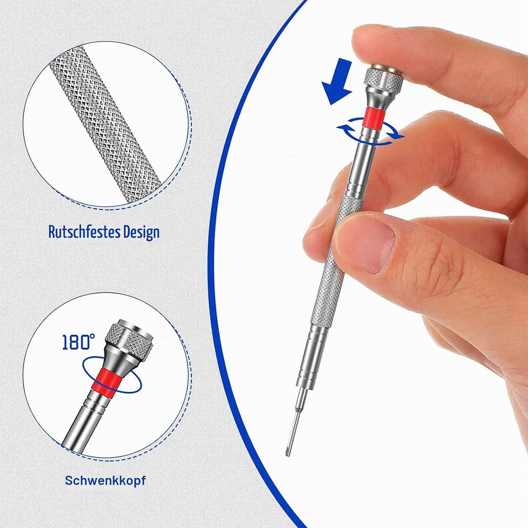 8 Stück Präzisions Schraubendreher, Juwelier Schraubendreher Set, Uhren Reparatur Schraubendreher Se