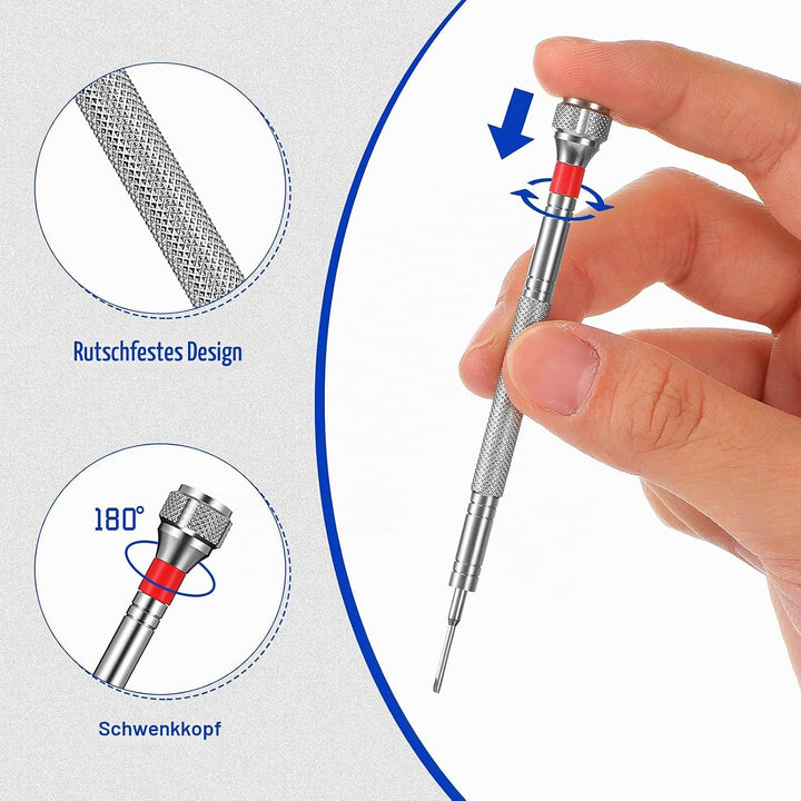 8 Stück Präzisions Schraubendreher, Juwelier Schraubendreher Set, Uhren Reparatur Schraubendreher Se