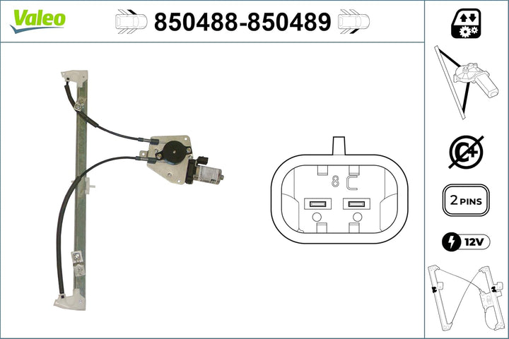 Valeo Fensterheber 850488