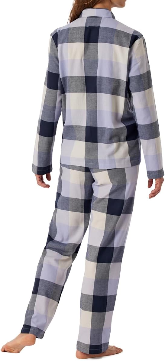 Schiesser Damen Schlafanzug langarm Baumwolle - Selected Premium 46 Mehrfarbig, 46 Mehrfarbig