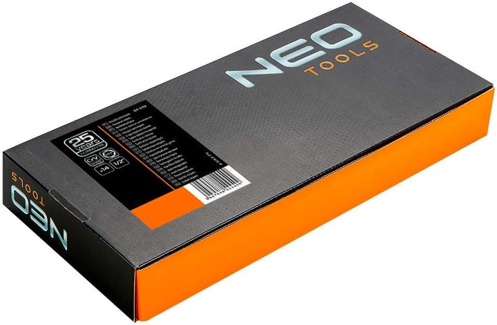 NEO TOOLS Aufsätze lang 1/2", 8-21 mm, 14-er Set, 14-er Set