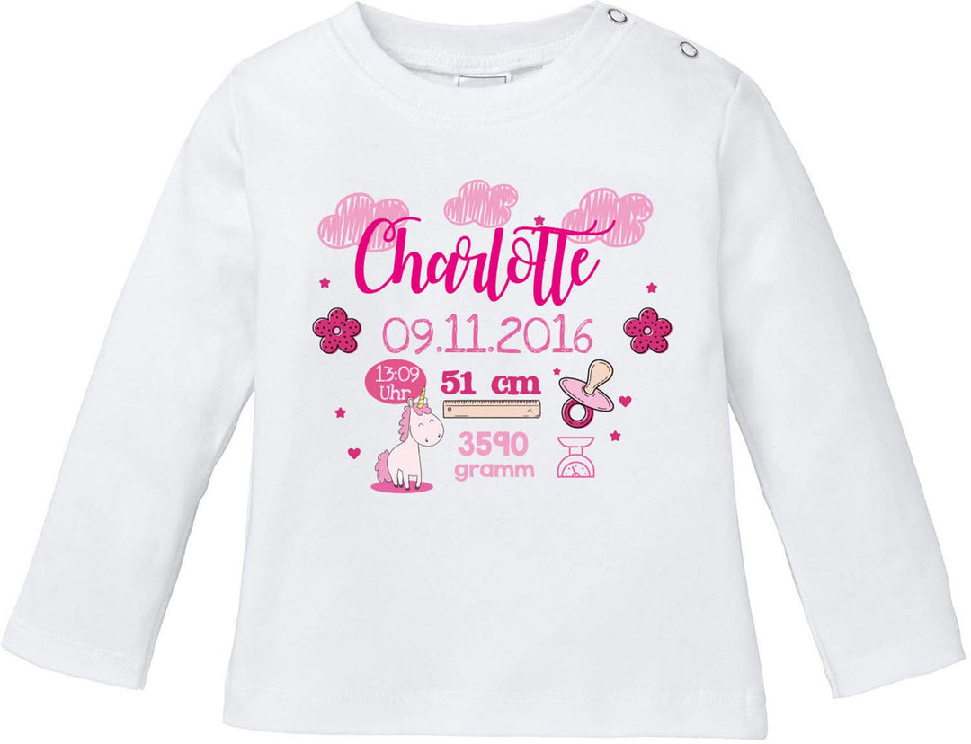 Personalisierte Babykleidung als Glückwunsch zur Geburt | Geschenke zur Geburt | Babygeschenk für Ju