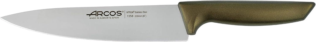 Arcos Niza - Küchenmesser-Set 3 Stück (Gemüse + Küche + Koch) - Metallisches Gold Estandar Metallic-