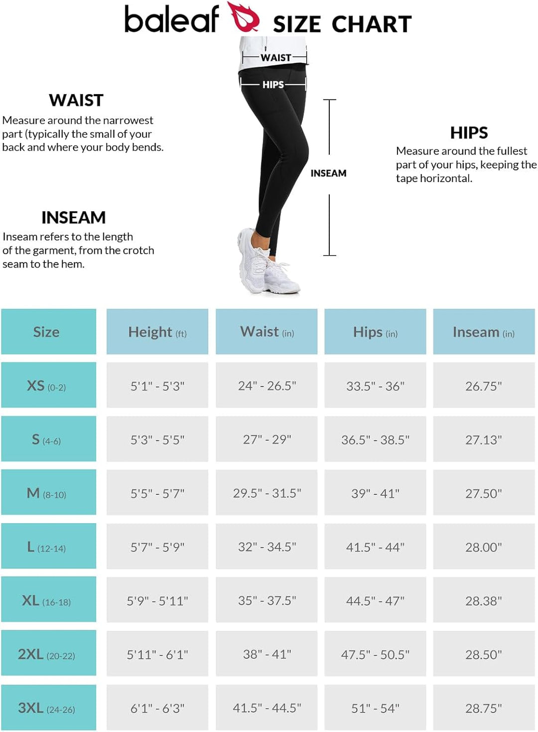 BALEAF Thermo Leggings Damen Winter Leggings high Waist Sportleggings mit Taschen Leggings yogahose