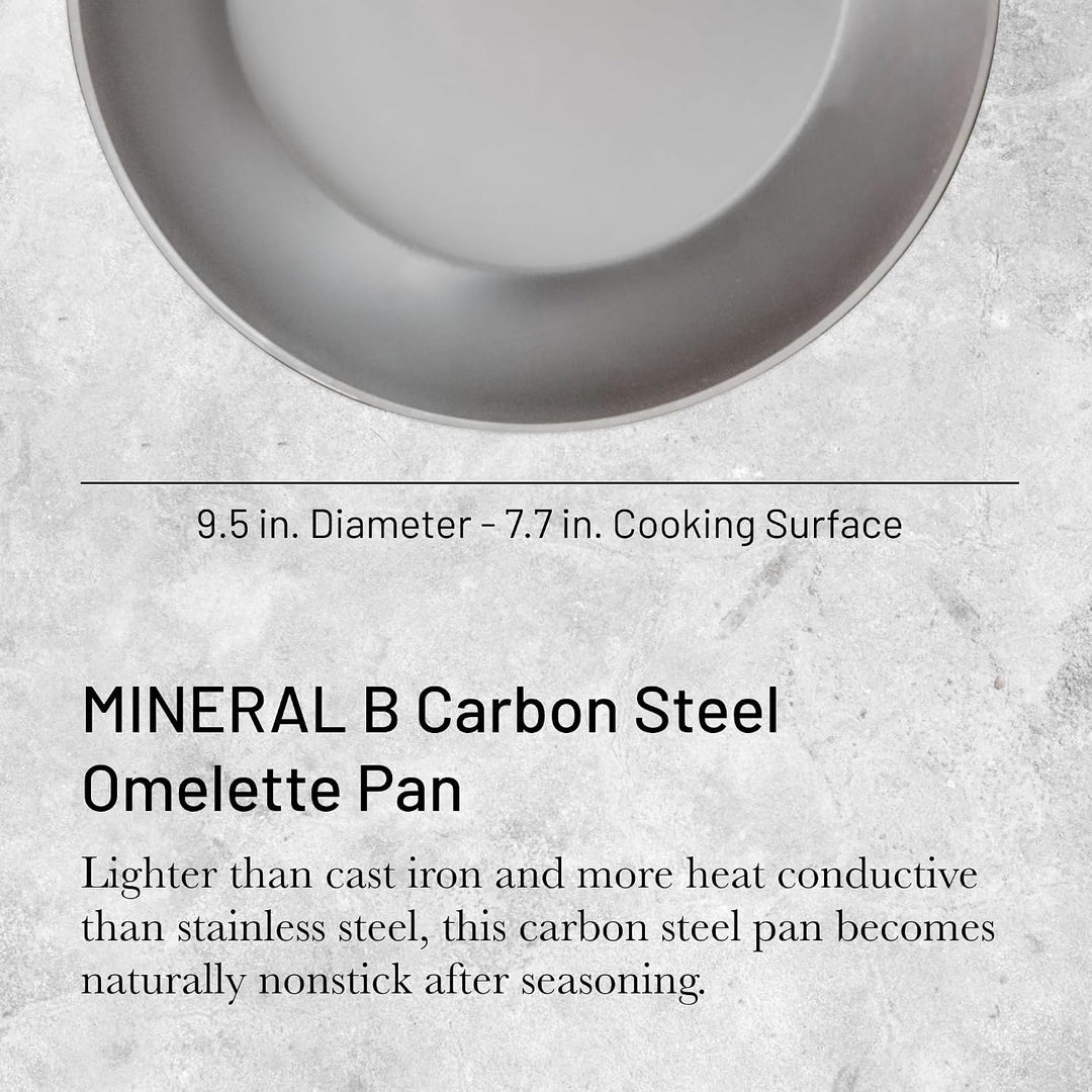 De Buyer - Omelettepfanne MINERAL B aus Eisenstahl - 24 cm Durchmesser - 5611.24