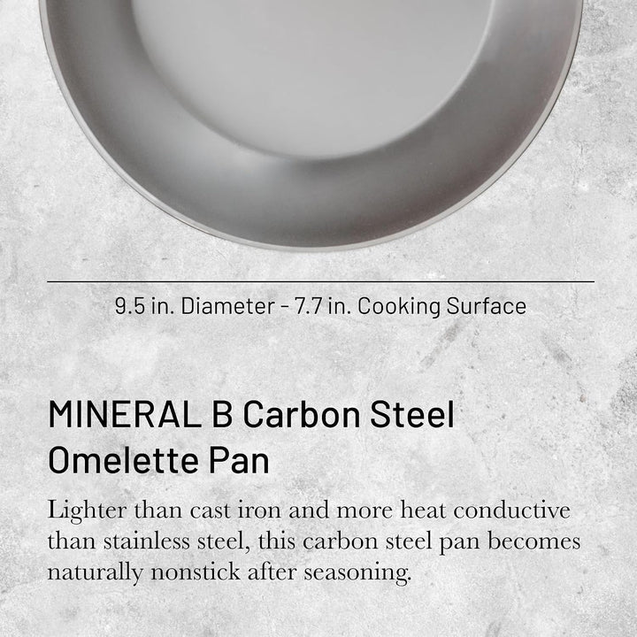 De Buyer - Omelettepfanne MINERAL B aus Eisenstahl - 24 cm Durchmesser - 5611.24
