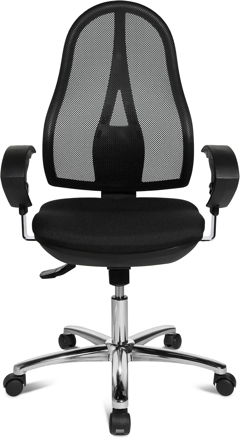 TOPSTAR Open Point SY Deluxe, ergonomischer Syncro-Bandscheiben-Drehstuhl, Bürostuhl, Schreibtischst